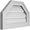 Ekena Millwork Octagonal Top Surface Mount PVC Gable Vent w/ 2"W x 1-1/2"P Brickmould Frame, 18"W x 12"H GVPOT18X1202SF - alternate 4